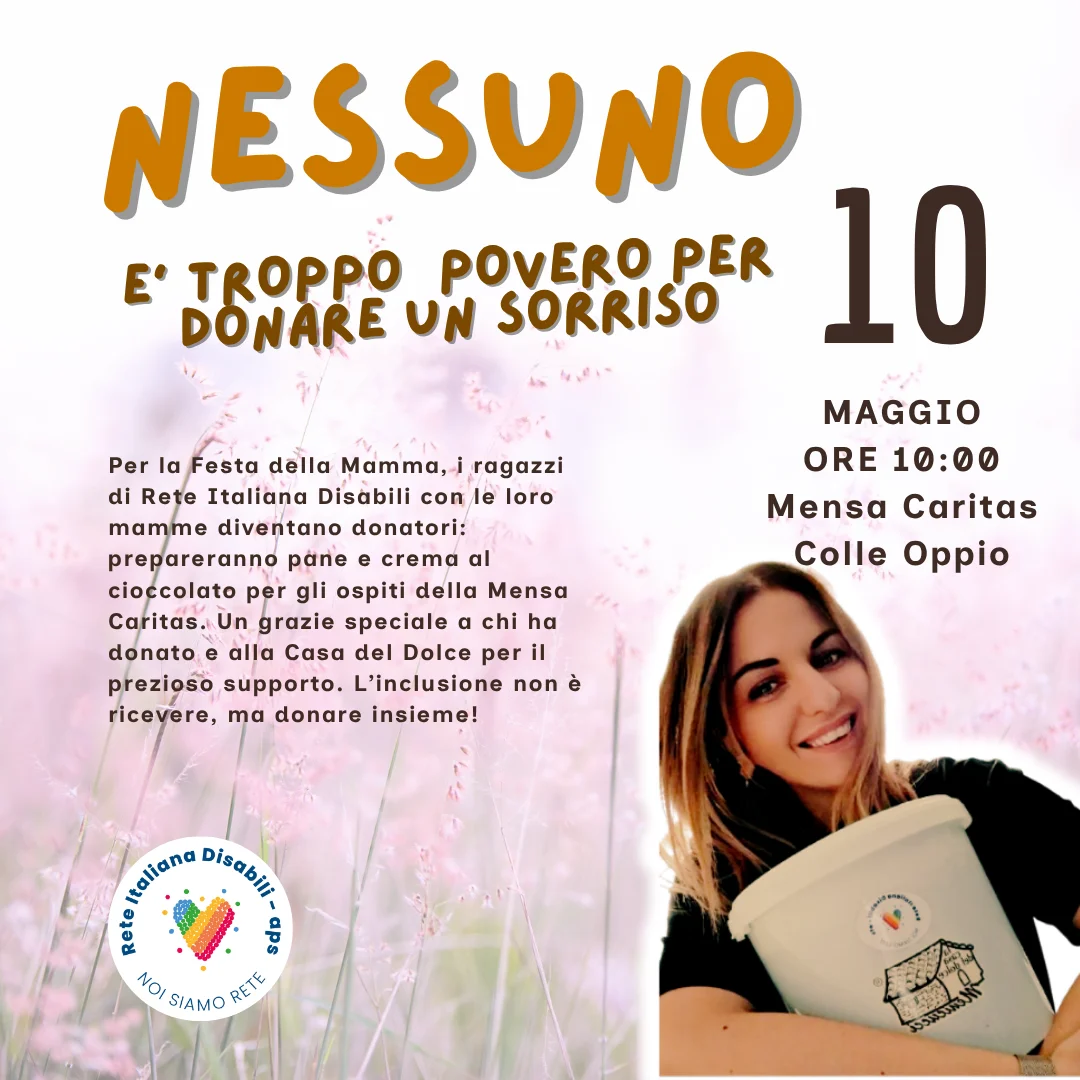 Progetto: Festa della Mamma alla Mensa Caritas
